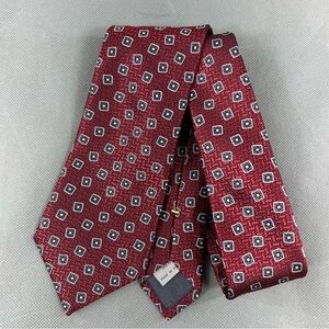 Canali Made in Italy Printed Silk Tie